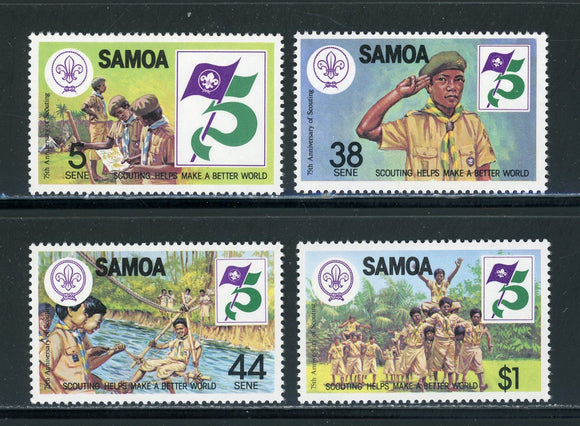 Samoa Scott #575-578 MNH Scouting Year $$ 442198