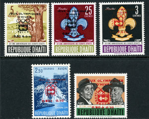 Haiti Scott #B31//CB49 MNH Scouting Baden Powell Olympic OVPT $$ 442222