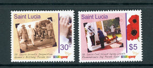 St. Lucia Scott #1242-1243 MNH Scouting Centenary CV$4+ 442234