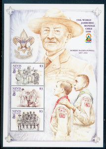 Nevis OS #3 MNH S/S World Scout Jamboree Chile $$ 442236