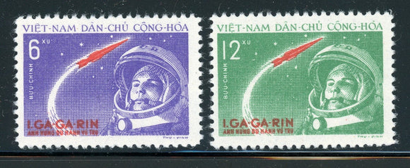 VIETNAM MNH SPACE: Scott #160-161 Yuri Gagarin Flight CV$21+