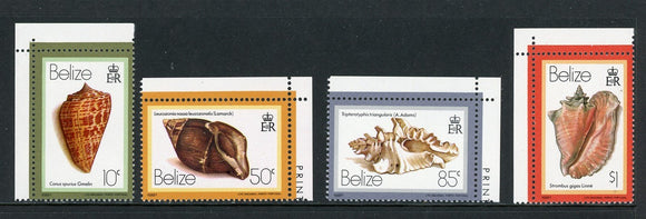 Belize Scott #476a-484a MNH Shells INSCR 1981 CV$57+