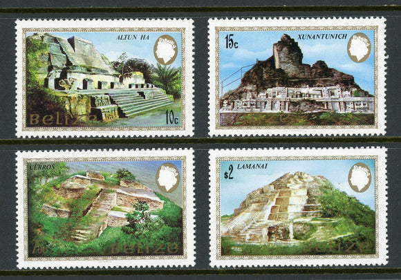 Belize Scott #680-683 MNH Mayan Monuments $$ 449696