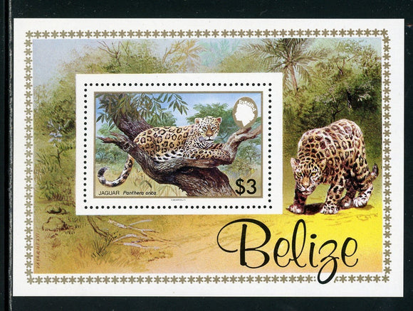 Belize Scott #693 MNH S/S Jaguar World Wildlife Fund WWF $$ 449700