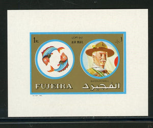 Fujeira OS #23 MNH S/S Baden-Powell Scouting $$ 452165