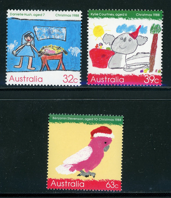 Australia Scott #1102-1104 MNH Christmas 1988 $$ 452176
