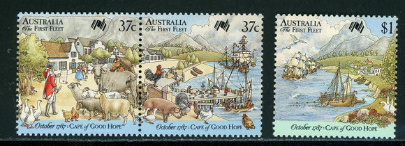 Australia Scott #1028-1029 MNH 1st Fleet at Cape of Good Hope $$ 452200