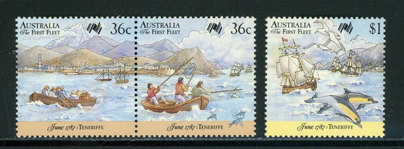 Australia Scott #1025-1026 MNH The First Fleet Tenerife $$ 452206