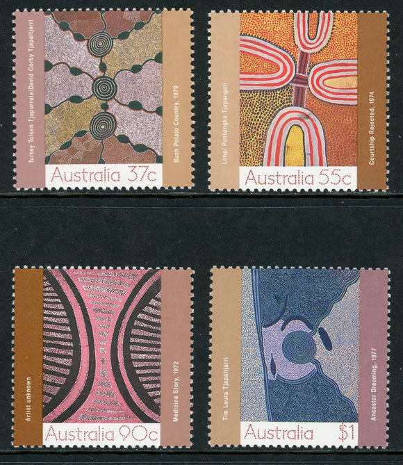 Australia Scott #1087-1090 MNH Aboriginal Art of the Desert CV$6+ 452209