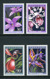 Australia Scott #997-1000 MNH Orchids Flowers FLORA CV$5+ 452213