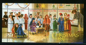 Australia Scott #1008 MNH S/S Christmas 1986 $$ 452216