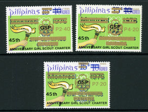 Philippines Scott #1758-1760 MNH Girl Scouts 45th ANN OVPT CV$8+ 452255