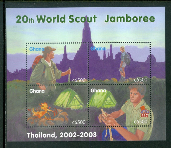 Ghana Scott #2327 MNH SHEET Scout Jamboree Thailand CV$6+ 452319