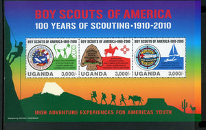 Uganda Scott #1907 MNH SHEET Boy Scouts of America Cent. CV$8+ 452343