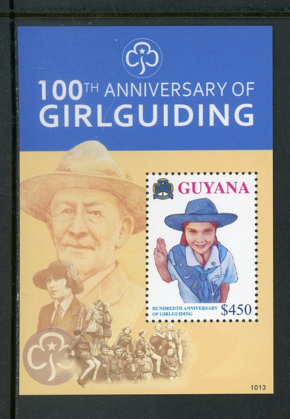 Guyana Scott #4034 MNH S/S Girl Guides Centenary CV$4+ 452346