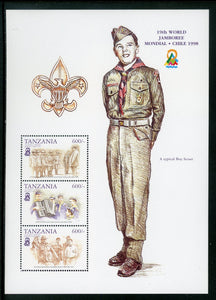 Tanzania Scott #1765 MNH SHEET Scout Jamboree Chile CV$9+ 452368