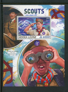 Sierra Leone Scott #4809 MNH S/S Scouts 2018 CV$10+ 452375