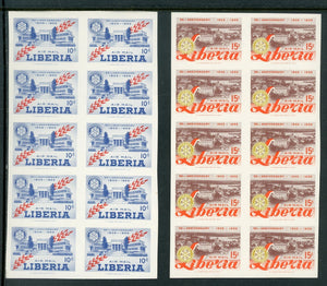 Liberia Scott #C97-C98 IMPERF MNH BLOCKS of 10 Rotary Int'l $$ 452381