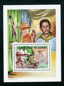 Guinea note after Scott #1939 MNH S/S Baden-Powell and Scout $$ 452386