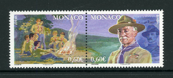 Monaco Scott #2466 MNH PAIR Scouting Centenary $$ 452392