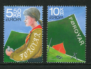 Faroe Islands Scott #485-486 MNH Europa Scouts CV$4+ 452404