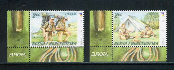 Bosniak Government Scott #570-571 MNH Europa Scouts CV$7+ 452414