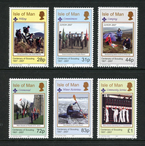 Isle of Man Scott #1182-1187 MNH Scouting Centenary CV$11+ 452426