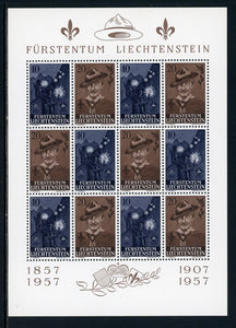 Liechtenstein Scott #316a MNH SHEET Baden-Powell Birth Centenary CV$21+ 452433