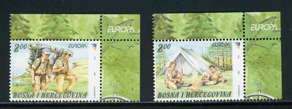 Bosniak Government Scott #571-572 MNH Europa Scouts CV$7+ 452440