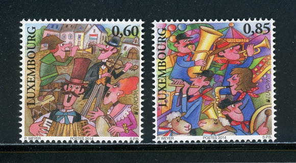 Luxembourg Scott #1381-1382 MNH Europa Musicians $$ 452472