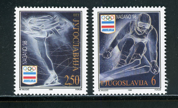 Yugoslavia Scott #2400-2401 MNH OLYMPICS 1998 Nagano $$ 452477