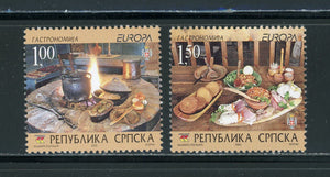 Bosnia (Serb Admin) Scott #293-294 MNH 2005 Europa Gastronomy FOOD $$ 452480