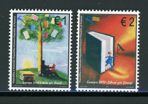 Kosovo Scott #143-144 MNH Europa 2010 Children's Stories CV$8+ 452540