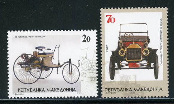 Macedonia Scott #559-560 MNH First Automobiles $$ 452546