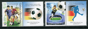 Serbia and Montenegro Scott #336-337 MNH w/LABEL WORLD CUP 2006 $$ 452597