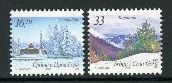 Serbia and Montenegro Scott #282-283 MNH Mountain Scenes $$ 452599