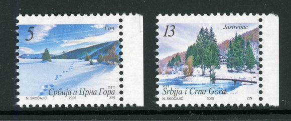 Serbia and Montenegro Scott #295A-295B MNH Mountain Scenes $$ 452600