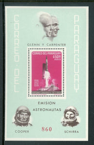 Paraguay Scott #821a MLH S/S Rockets & Satellites Astronauts CV$13+ 454136