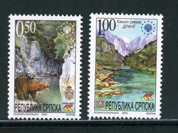 Bosnia (Serb Admin) Scott #210-211 MNH Nature Protection $$ 457939