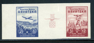 Croatia Scott #B12a-B12b MNH PAIR Aviation Exhibition CV$30+ 457955