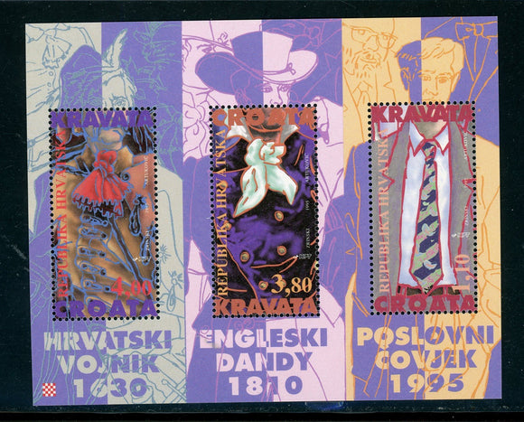 Croatia Scott #230a MNH S/S Neckties in Croatia $$ 457975