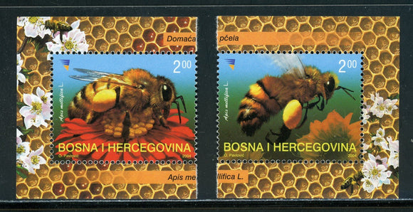 Bosniak Government Scott #476a-476b MNH Bees Insects FAUNA CV$6+ 457978