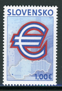 Slovakia Scott #557 MNH Euro Currency $$ 463694