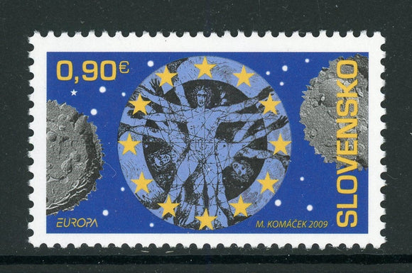 Slovakia Scott #575 MNH Europa 2009 Astronomy $$ 463695