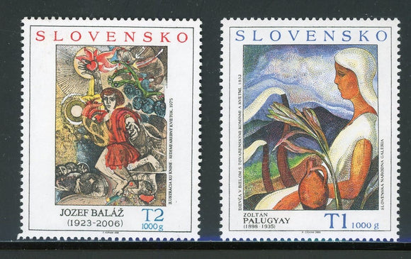 Slovakia Scott #555-556MNH Paintings ART CV$6+ 463696