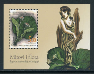 Bosnia (Croat Admin) Scott #234 MNH S/S Linden Tree CV$6+ 463729