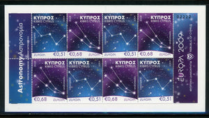 Cyprus Scott #1111a SA S/S Europa 2009 Astronomy CV$15+ 463745