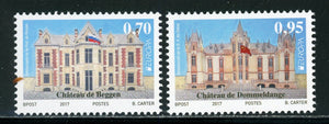 Luxembourg Scott #1466-1467 MNH Europa 2017 Castles ERROR CV$25+ 463784