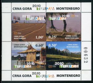 Montenegro Scott #254a MNH S/S Tourism 2010 CV$7+ 463819