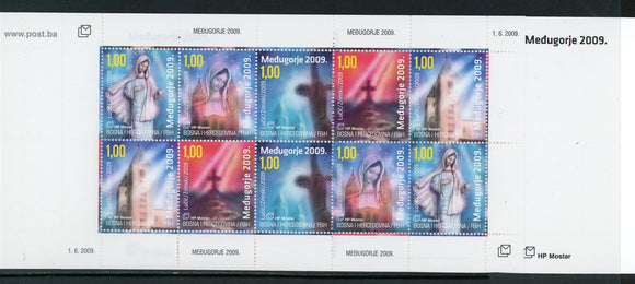 Bosnia (Croat Admin) Scott #217f MNH BOOKLET The Virgin Mary CV$12+ 463820